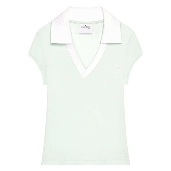 Courreges Women V-Neck T-Shirt